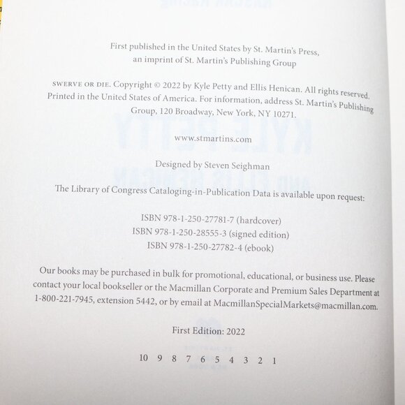 The Kyle Petty Swerve or Die hardback book great condition 2003 - Picture 2 of 5